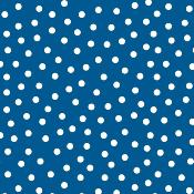 Housse de selle de vélo - Bleu à pois blancs