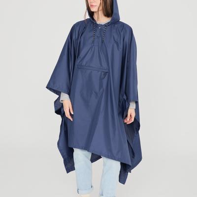 Poncho imperméable pliable pour homme et femme - Multi-usage et imperméable - Bleu