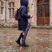 Parapluie phosphorescent pour enfants - Constellations - Rose