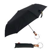 Parapluie pliant automatique pour homme - Parapluie à trois volets - Noir