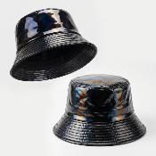 Chapeau de pluie pour femme - Imperméable - Noir