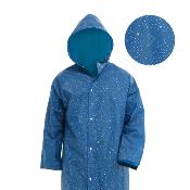 Imperméable pour homme et femme – Léger, respirant et compact – Bleu avec imprimé étoiles