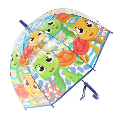 Parapluie+enfant+-+Ouverture+automatique+-+Tortue+-+Bleu+profond