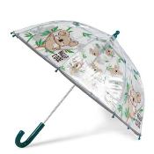 Parapluie cloche enfant avec bordure phosphorescente - Koala -  Bordure réflechissante pour être visible la nuit