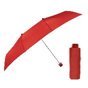 Parapluie pliant carré pour femmes - Grande toile de 102 cm - Résistant au vent - Adapté à 2 personnes - Rouge