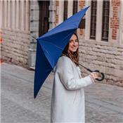 Parapluie à ouverture inversée - Bleu marine et Imprimé pois