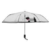 Parapluie pliant - automatique - transparent - chien mignon
