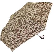 Parapluie pliant femme - Parapluie Compact de 24 CM - Poignée en U - Léopard