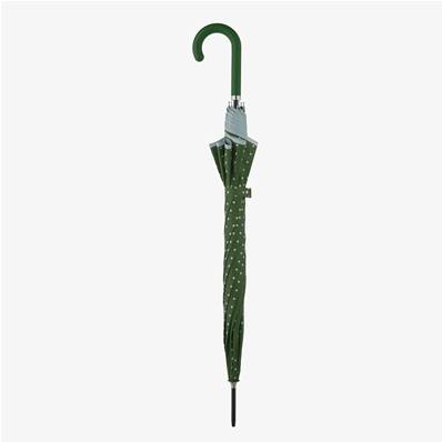Parapluie long automatique - UVP 50+ Protection - Pois - Vert