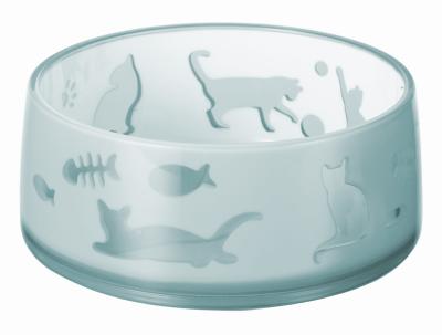 Ferribiella – Bol duoworld pour Chat – Alimentation Confortable et Hygiénique – 330 ml – 11,8 x 5 cm – Bleu Clair