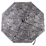 Parapluie pliant pour femme - Avec étui zippé en PVC et dragonne - Motif Xèbre