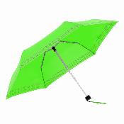 Parapluie pliable réfléchissant pour femmes et hommes - Léger - Jaune fluo