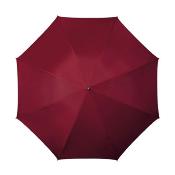 Parapluie long femme - Ouverture automatique - Manche et poignée canne bois - Bordeaux
