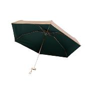 Mini parapluie pliant femme - Ultra léger et compact 14 cm de longueur - Vert et doré