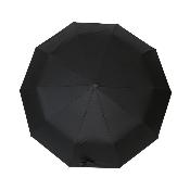 Parapluie pliant – Design 3 plis avec auvent double couche – Système d'ouverture automatique – Extérieur noir avec intérieur imprimé léopard