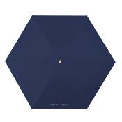 Mini parapluie pliant pour femme - Parapluie plat cinq plis - Ultra léger et compact - Protection UV - Bleu marine