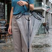 Parapluie Transparent Cloche Femme - Ouverture Automatique