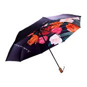 Parapluie pliant - ultra compact - fleurs, avec housse assortie