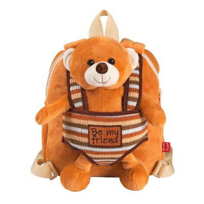 Sac à dos réversible Benji Bear pour enfants - Peluche amovible - Bretelles réglables et souples - Mini sac de voyage mignon - Taille unique