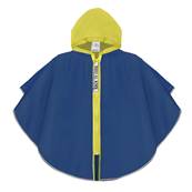 Poncho pour enfants de 3 à 6 ans - Bandes réfléchissantes pour une meilleure visibilité nocturne - Bleu et jaune