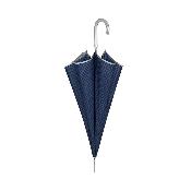 Parapluie long pour femme - Ouverture automatique - Protection Extra Large 112 cm - Bordure réfléchissante - Motif à carreaux bleus