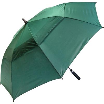 Grand parapluie de golf vert Susino UK à double ventilation et résistant au vent - 130 cm de diamètre