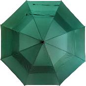 Grand parapluie de golf vert Susino UK à double ventilation et résistant au vent - 130 cm de diamètre