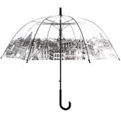 Parapluie cloche transparent - Ouverture automatique - imprimé Paris