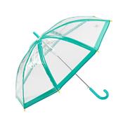 Parapluie transparent pour enfant - Ouverture automatique - Résistant au vent - Contours verts