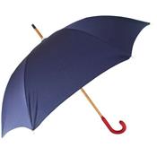 Parapluie de luxe - Handmade in Italy - Ouverture automatique - Poignée cuir rouge
