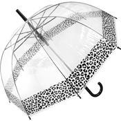 Parapluie cloche - Ouverture Automatique - Parapluie transparent avec bordure LEOPARD