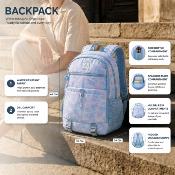 Sac à dos scolaire Annox NextGen - 31 x 14 x 46 cm - 20 L - Bleu clair