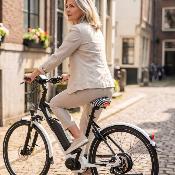Housse de selle de vélo - Rayures zébrées noires et blanches