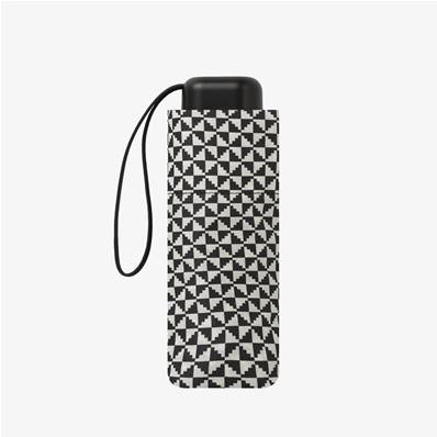 Mini parapluie pliant pour femme - Résistant au vent - Protection UV - Noir