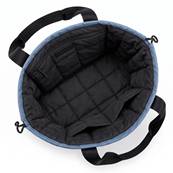 Sac cabas réversible pour femme - Résistant à l'eau - Noir et Bleu clair