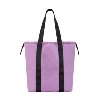 Sac cabas réversible pour femme - Résistant à l'eau - Noir et Rose fondant