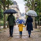 Parapluie Long pour Enfants - Ouverture Automatique - Extérieur imprimé - Planètes