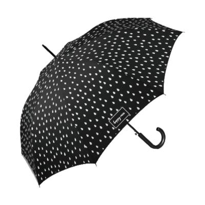 Parapluie long Femme - Ouverture Automatique  - Couleurs magiques au contact de la pluie - motif goutes de pluie