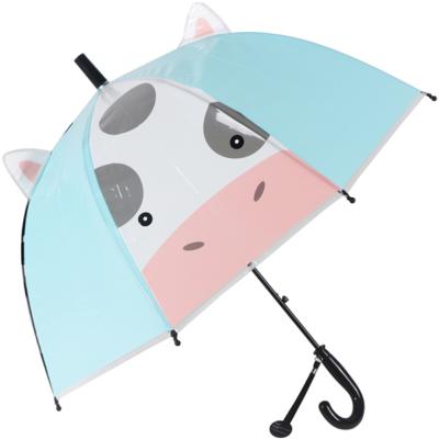 Parapluie cloche transparente fille - Ouverture automatique - Vache