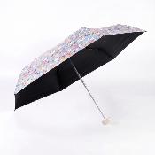 Mini Parapluie de Poche pour Femmes - Parapluie Plat Ultra Léger et Ultra Compact - Bleu Ciel