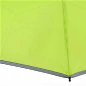 Mini parapluie pliant pour enfants - Bordure réfléchissante pour une visibilité optimale la nuit - Vert fluo