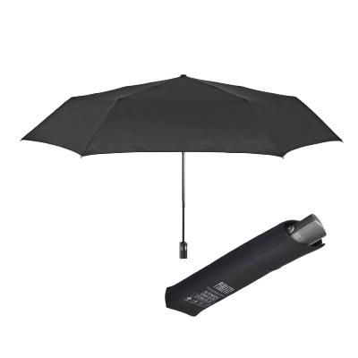 Mini parapluie pliant pour homme - Ultra compact et plat - Système d'ouverture automatique - Noir