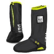 Couvre-chaussures hautes imperméables - Légers et pliables - Avec détails réfléchissants pour une meilleure visibilité - Taille L (43-45) - Citron vert