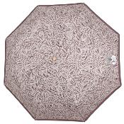 Parapluie pliant et écologique pour femme - Ouverture manuelle - Large protection 97 cm - Imprimé feuille terracotta