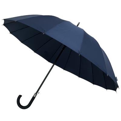 Automatique+Grand+parapluie+golf+-+Resistant+au+vent+-+16+baleines+-+Diametre+114+cm+-+Bleu+marine