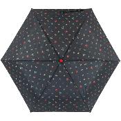 Parapluie pliant - Fleurs fond noir