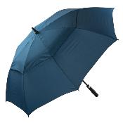 Grand parapluie de golf bleu Susino UK à double ventilation et résistant au vent - 130 cm de diamètre