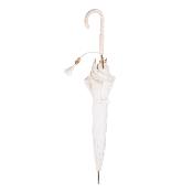 Longue Parapluie de mariage - Tissu pongé de haute qualité - Bordure en dentelle