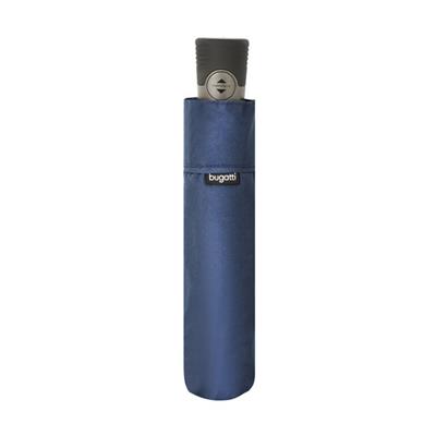Parapluie pliant pour homme Bugatti - Ultra léger - Ouverture et fermeture automatiques - Bleu marine