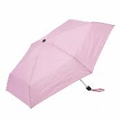 Mini parapluie pliant pour femmes - Ultra-léger et compact - Résistant au vent - Rose pastel
